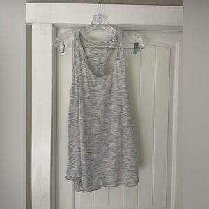 Lululemon Marled White Training Tank Top